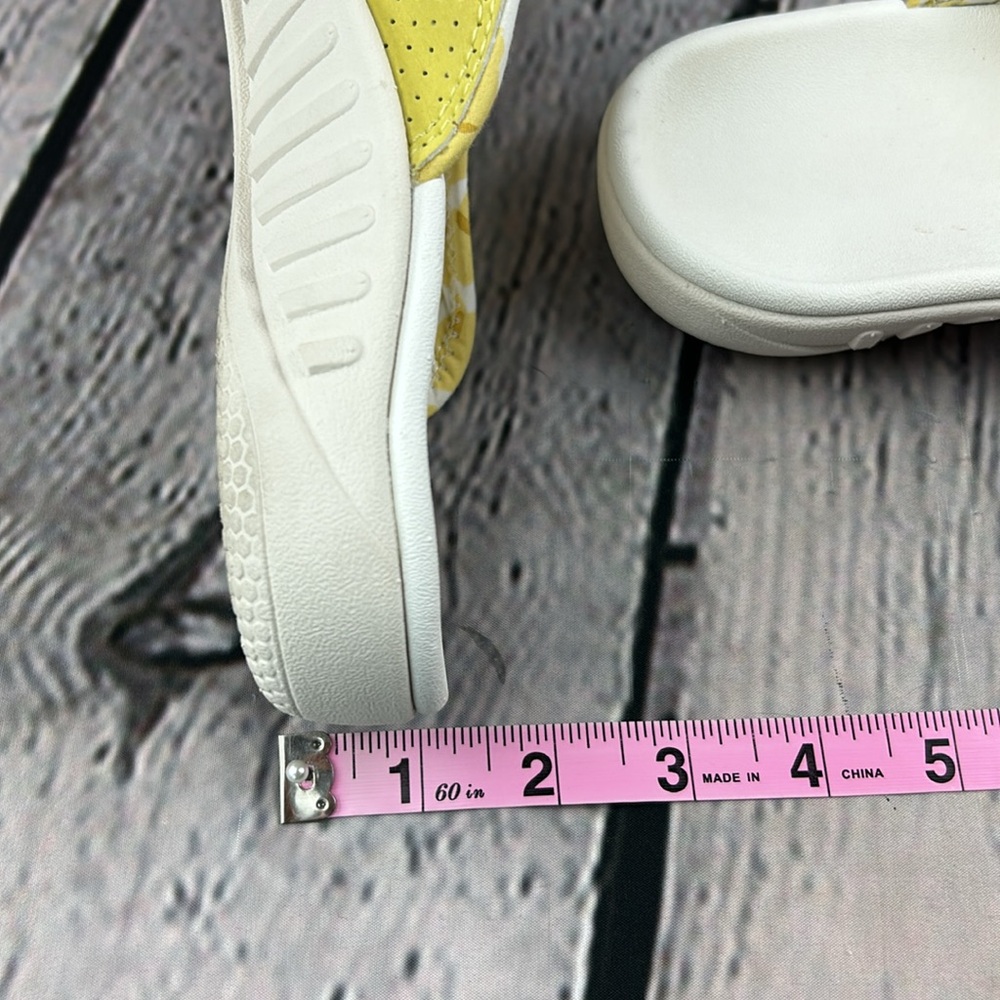 🪷 SPENCO YUMI BOKEH Support Sundress (Yellow) Thong Slip On Flip Flop Sandals - Picture 8 of 17